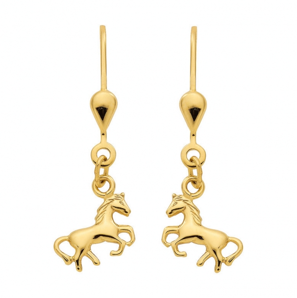 Ohrh?nger Brisur Pferd II 8Kt 333 GOLD