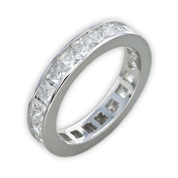 Ring 925 Silber Zirkonia Memory Crystal