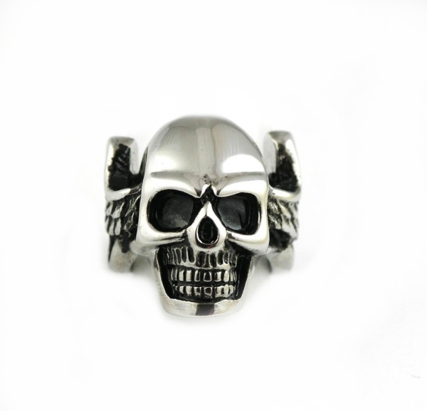 Ring Edelstahl Totenkopf