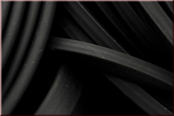 Kautschukb?nder 1,2-5mm lose schwarz oder transparent