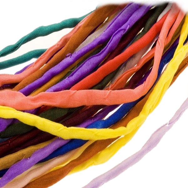 Seidenb?nder lose handgef?rbt Farbe nach Wahl