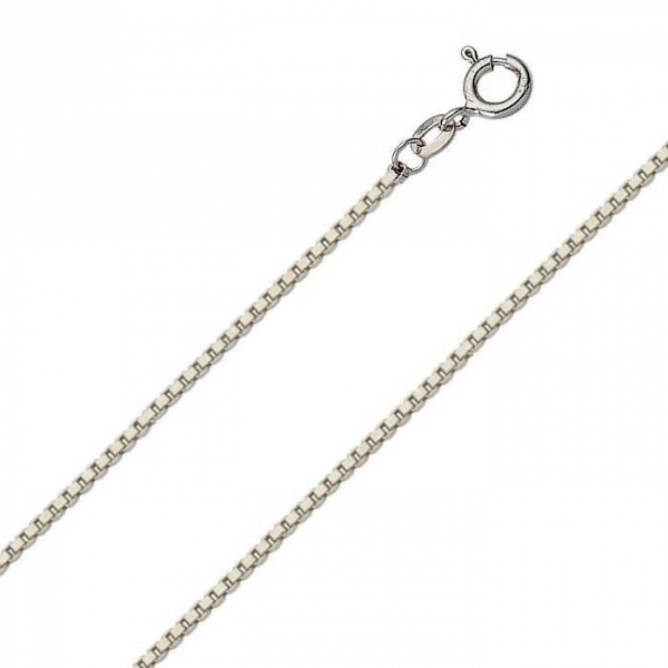 Collier Venezianerkette 1,2mm 50cm 14Kt WEISSGOLD
