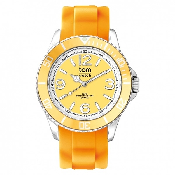  Uhr tom watch neon orange 40mm